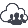 icon cloud people